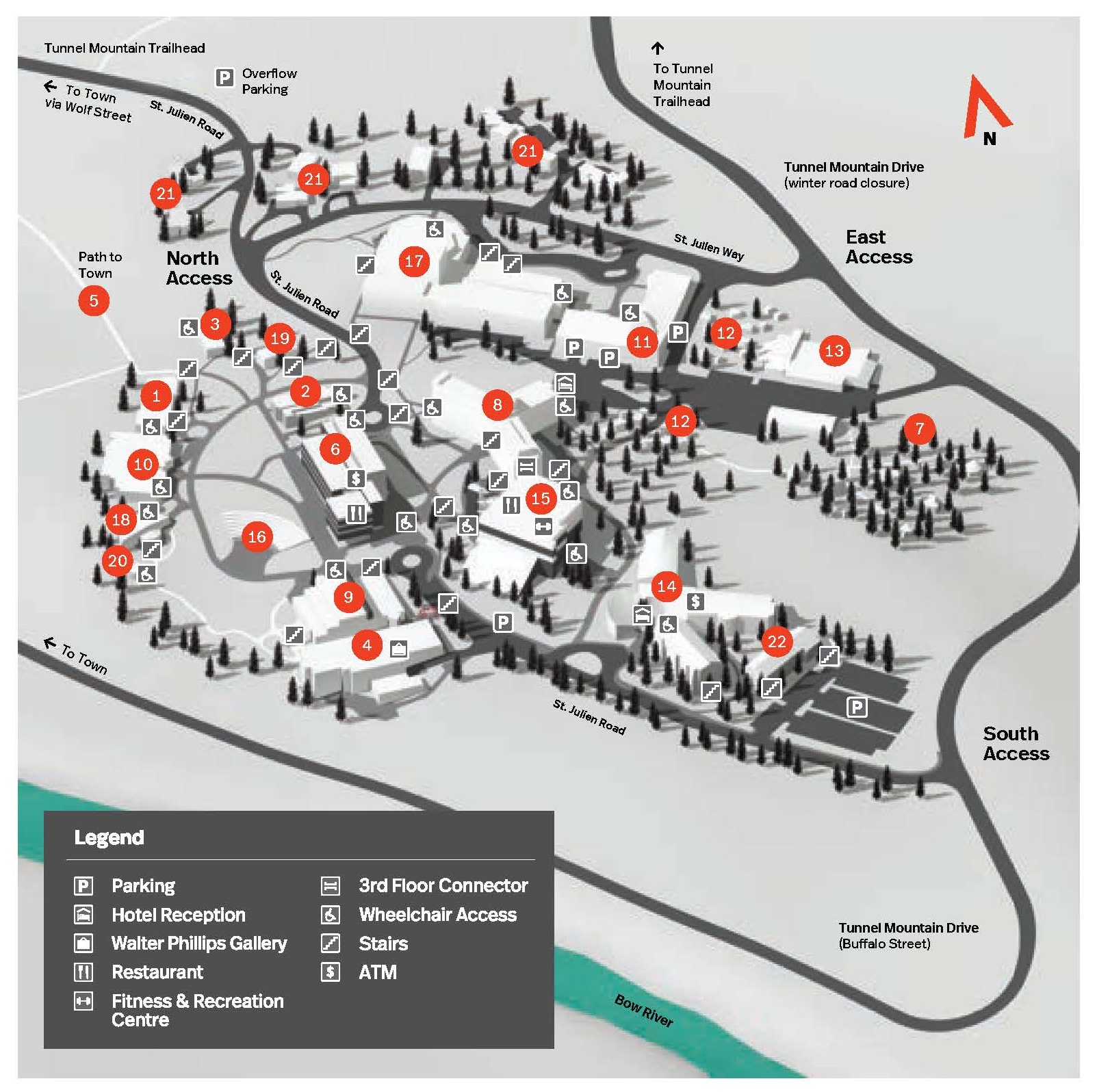 Banff Centre Campus Map
